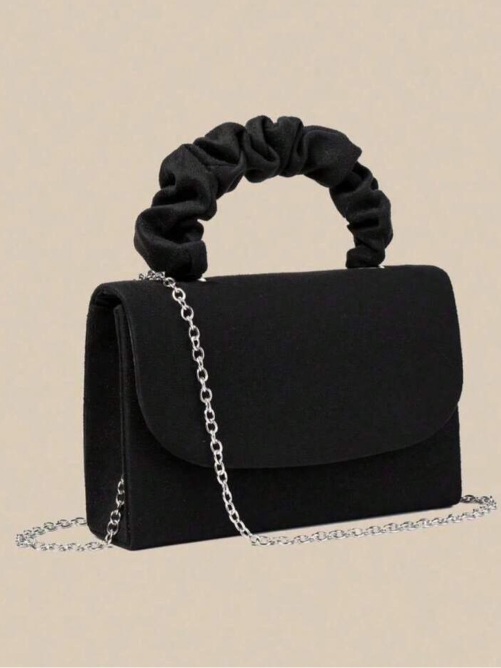 Y2K Elegant Shoulder Bag with Detachable Chain, Star Accent Purse NEW